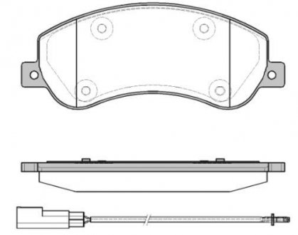 Колодки гальмівні дискові REMSA 1250.11