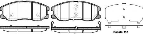 Колодка гальм. диск. CHEVROLET CAPTIVA передн. (вир-во) REMSA 1261.12