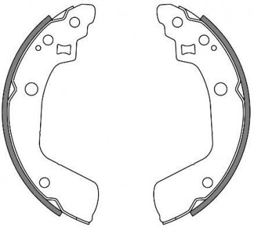 Колодки гальмівні барабанні REMSA 4241.00 (фото 1)