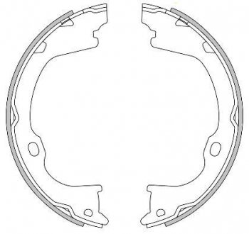 Колодки гальмівні барабанні REMSA 4282.00