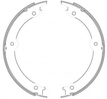 Колодки гальмівні барабанні REMSA 4620.00