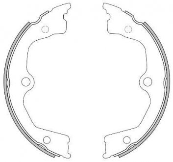 Колодки гальмівні барабанні REMSA 4626.00