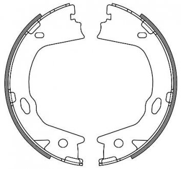 Колодки гальмівні барабанні REMSA 4657.00