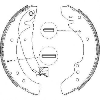 Колодка торм. барабан. CITROEN/FIAT/PEUGEOT JUMPER/DUCATO/BOXER задн. REMSA 4718.00