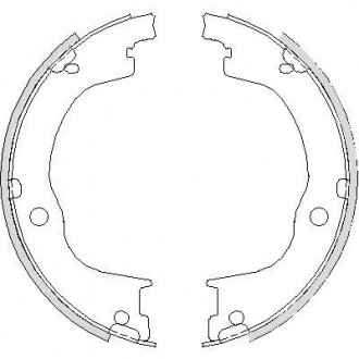 Колодка торм. барабан. CHEVROLET CAPTIVA задн. REMSA 4749.00