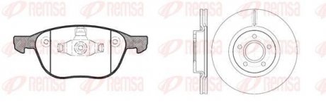 Комплект: 2 диска+ 4 колодки гальмівних REMSA 81082.01