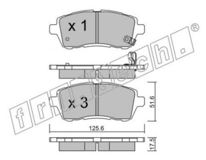 Гальмівні колодки дискові ROADHOUSE 21281.10