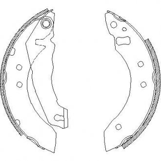 Гальмівні колодки барабанні ROADHOUSE 4051.00