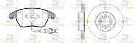 Гальмівний комплект (Диски RH 6648.10 + Колодки RH 21030.01) ROADHOUSE 81030.00