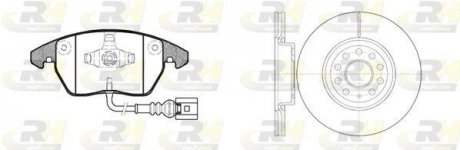 Гальмівний комплект (Диски RH 6972.10 + Колодки RH 21030.01) ROADHOUSE 81030.02