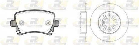 Гальмівний комплект (Диски RH 6650.00 + Колодки RH 21031.00) ROADHOUSE 81031.01