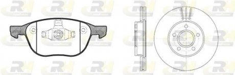 Гальмівний комплект (Диски RH 6710.10 + Колодки RH 21082.00) ROADHOUSE 81082.00