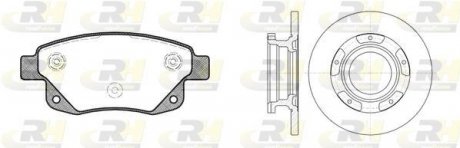 Гальмівний комплект (Диски RH 61107.00 + Колодки RH 21252.02) ROADHOUSE 81252.00