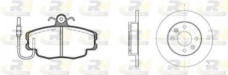 Гальмівний комплект (Диски RH 6067.00 + Колодки RH 2141.02) ROADHOUSE 8141.00