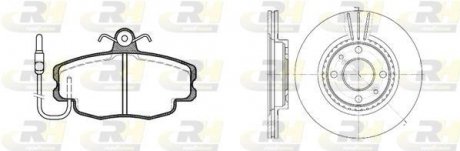 Гальмівний комплект (Диски RH 6144.10 + Колодки RH 2141.02) ROADHOUSE 8141.02