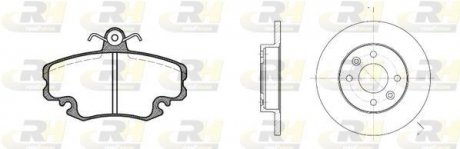 Гальмівний комплект (Диски RH 6067.00 + Колодки RH 2141.32) ROADHOUSE 8141.04