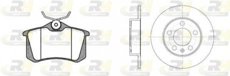 Гальмівний комплект (Диски RH 6547.00 + Колодки RH 2263.03) ROADHOUSE 8263.04