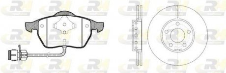 Гальмівний комплект (Диски RH 6328.10 + Колодки RH 2390.02) ROADHOUSE 8390.01