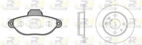 Гальмівний комплект (Диски RH 6110.00 + Колодки RH 2414.01) ROADHOUSE 8414.00