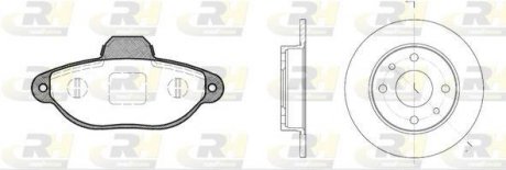 Гальмівний комплект (Диски RH 6110.00 + Колодки RH 2414.20) ROADHOUSE 8414.01