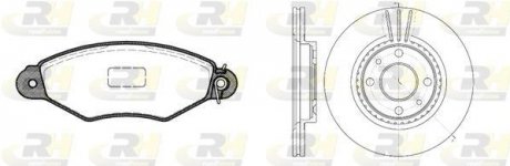 Гальмівний комплект (Диски RH 6144.10 + Колодки RH 2643.01) ROADHOUSE 8643.05