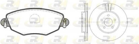 Гальмівний комплект (Диски RH 6607.10 + Колодки RH 2776.00) ROADHOUSE 8776.00