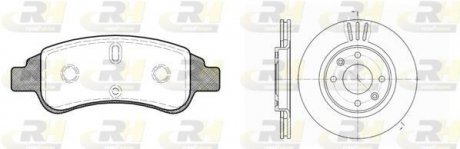 Гальмівний комплект (Диски RH 6603.10 + Колодки RH 2840.30) ROADHOUSE 8840.02