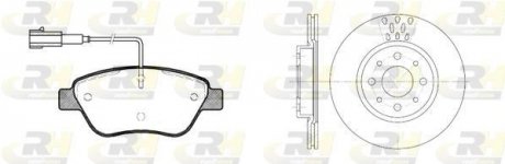 Гальмівний комплект (Диски RH 6189.10 + Колодки RH 2858.01) ROADHOUSE 8858.00