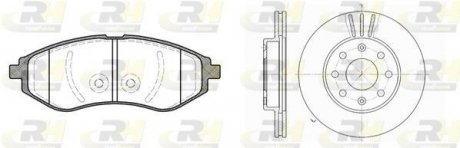 Гальмівний комплект (Диски RH 6655.10 + Колодки RH 2986.00) ROADHOUSE 8986.00