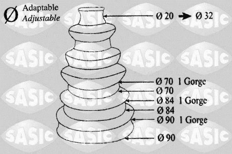 Пыльник SASIC 1900001