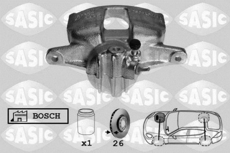 Суппорт передний R 26mm (тип Bosch) Kangoo/Berlingo/Partner SASIC 6500009