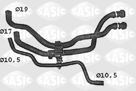 Шланг радиатора SASIC SWH4308