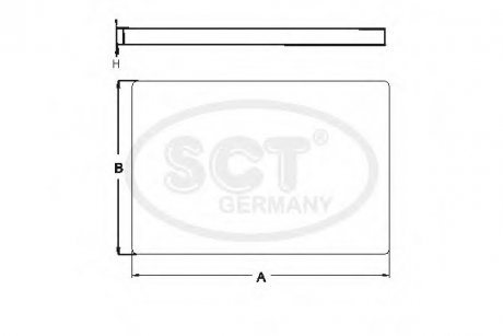 Фильтр салона SKODA Superb I (3U) 2.0 (01-08) (SA 1106) SCT SCT Germany SA1106