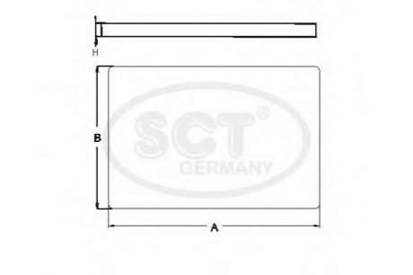 Фильтр салона HYUNDAI Santa Fe II 2.4 (10-) (SA 1283) SCT SCT Germany SA1283