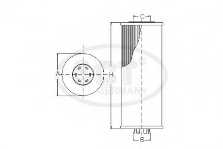 Фильтр масляный OPEL Tigra Twin-Top 1.4 16V (04-) (SH 446 P) SCT SCT Germany SH446P