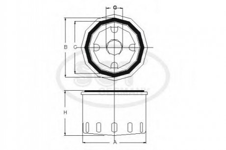 Фильтр масляный RENAULT Scenic I 1.9 dCi (99-03) (SM 142/1) SCT SCT Germany SM1421
