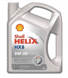 Масло моторн. Helix HX8 ECT C3 5W-30 (Канистра 5л) SHELL 550048100 (фото 1)