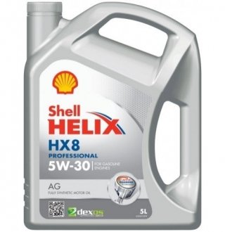 Моторна олива, 5л SHELL Helix HX8 Professional AG 5W-30 (5L)