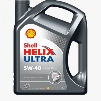 Моторна олива, 4л SHELL Helix Ultra 5W-40 (SN/CF/A3/B4) (4L)