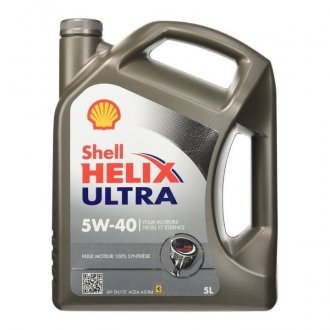 Моторна олива, 5л SHELL Helix Ultra 5W-40 (SN/CF/A3/B4) (5L)