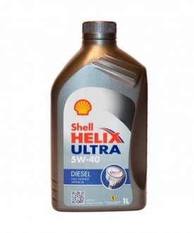 Моторна олива, 1л SHELL Helix Ultra Diesel 5W-40 (CF, A3/B4 + OEMs) (1L)