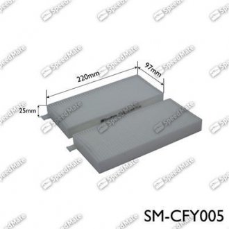 Фильтр салонный SSANGYONG (2шт.) (SPEEDMATE, Korea) SK SPEEDMATE SM-CFY005