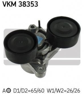 Ролик ременя грм натяжний BMW 3/5/6/7/X1/X5/X6 "2,0-3,0 "07>> SKF VKM 38353