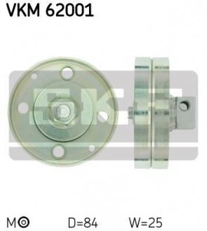 Натяжний ролик, поліклиновий ремінь SKF VKM 62001 (фото 1)