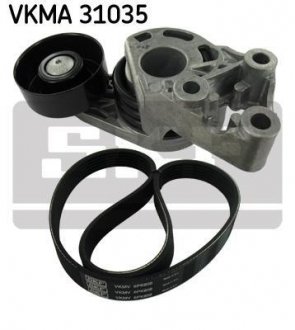 Комплект поліклиновий (ремінь+ролики) SKF VKMA 31035