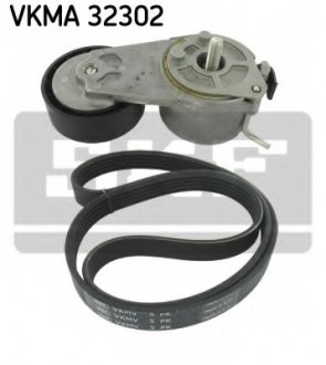 Комплект поліклиновий (ремінь+ролики) SKF VKMA 32302