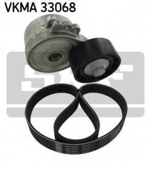 Комплект поліклиновий (ремінь+ролики) SKF VKMA 33068