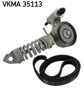 Комплект поліклиновий (ремінь+ролики) SKF VKMA 35113