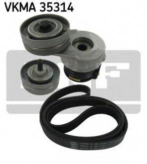 Комплект поліклиновий (ремінь+ролики) SKF VKMA 35314