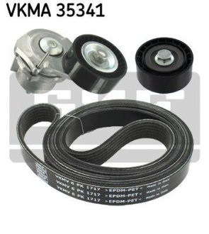 Комплект поліклиновий (ремінь+ролики) SKF VKMA 35341